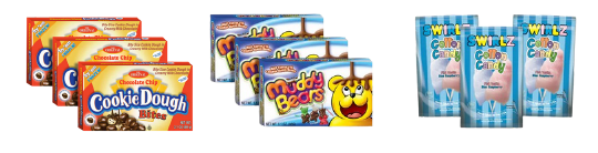 Cookie Dough Bites, Muddy Bears, and Swirlz Cotton Candy — localized to Philippine tastes